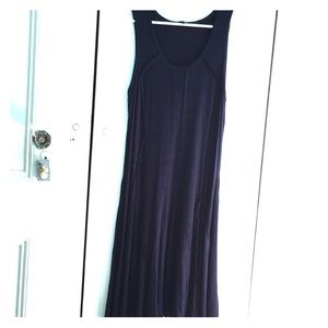 Premise Raw-Seam Blue Black fit ‘n flare Dress L